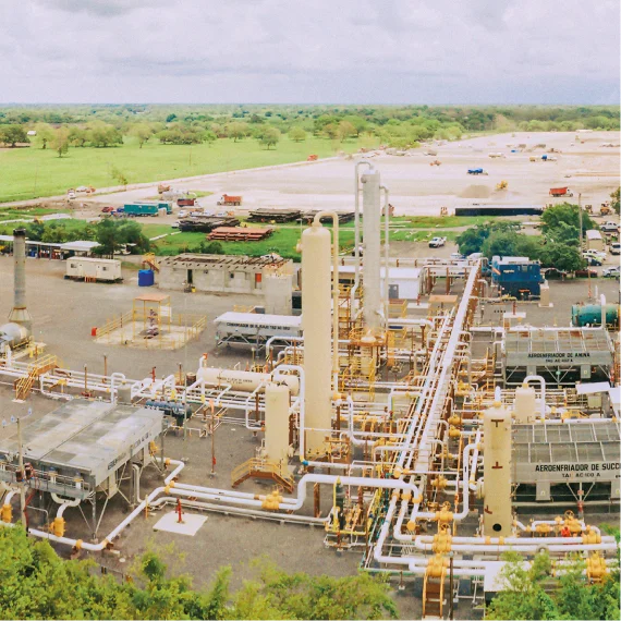 Endulzamiento de gas Nuvoil — planta Campo Ixachi