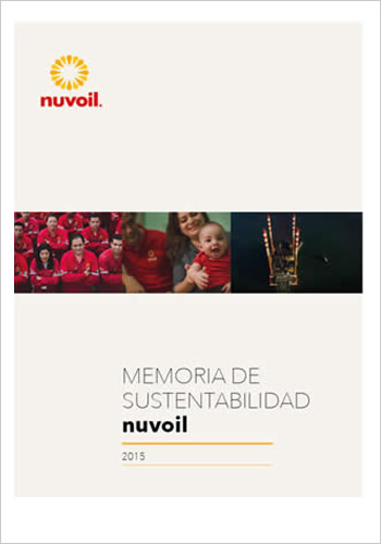 portada memoria de sustentabilidad nuvoil 2015