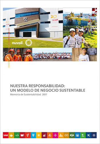 portada memoria de sustentabilidad nuvoil 2017