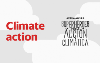 Girls and boys of Nuvoil respond to the world's call for the UN climate action