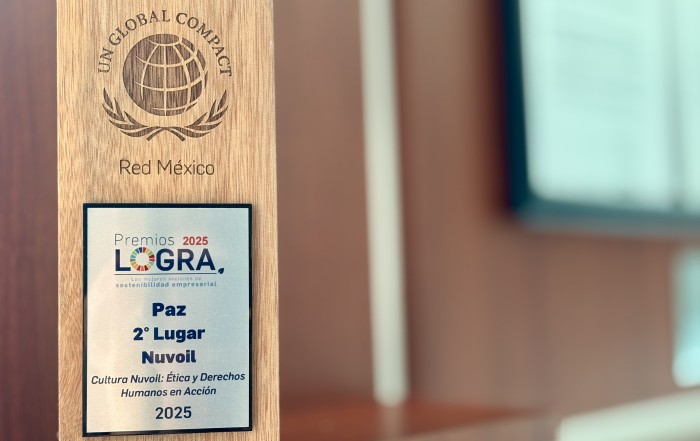Nuvoil recibe Premio LOGRA por su liderazgo en sustentabilidad, gobernanza y derechos humanos